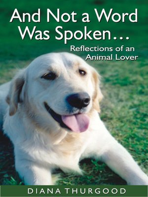 cover image of And not a word was spoken...